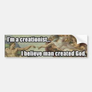 反Creationistのバンパーステッカー バンパーステッカー