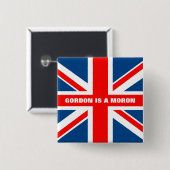 反Gordon Brownのアンチの労働 缶バッジ (正面&裏面)