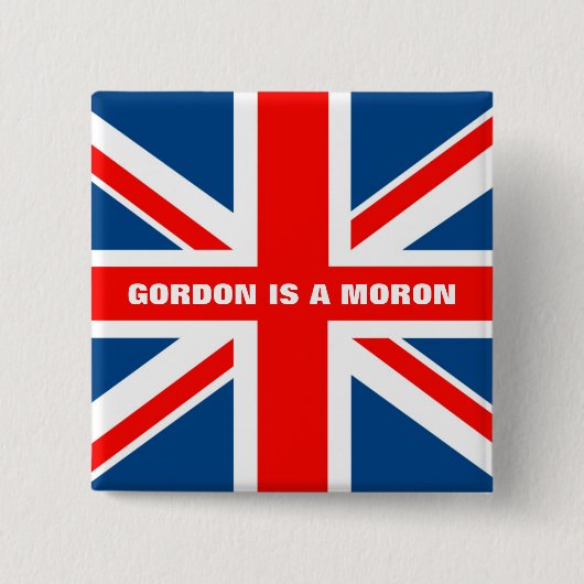 反Gordon Brownのアンチの労働 缶バッジ (正面)
