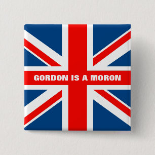 反Gordon Brownのアンチの労働 缶バッジ