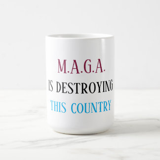 反MAGAメッセージ コーヒーマグカップ