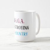 反MAGAメッセージ コーヒーマグカップ (正面右)