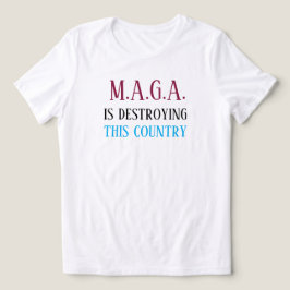 反MAGAメッセージ トライブレンドTシャツ