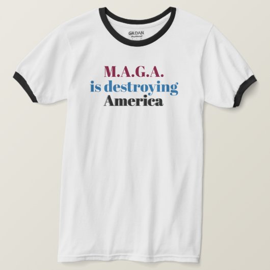 反MAGA Tシャツ (デザイン正面)