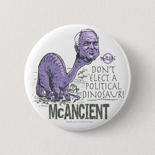 反McCain McAncient 缶バッジ (正面)