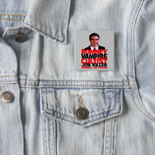 反Romney 缶バッジ (インサイチュ)