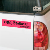 反Tailgater: ストーカーのバンパーステッカー バンパーステッカー (トラック上)