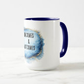 収入と結果のマグカップ マグカップ (正面右)