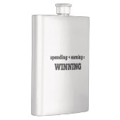 収入より少ない支出が勝ち取っている フラスク (右)