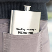 収入より少ない支出が勝ち取っている フラスク (インサイチュ)