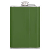 収入より少ない支出が勝ち取っている フラスク (裏面)