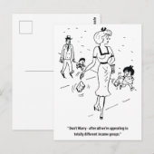 収入違う団体，状況，おもしろいユーモア， ポストカード (正面/裏面)