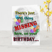 収容者のバースデー・カード カード (黄色い花)