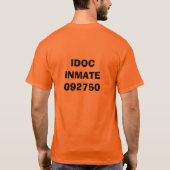 収容者のTシャツ Tシャツ (裏面)