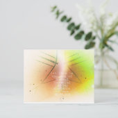 収束と拡張 – 秋の色合い ポストカード (スタンド正面)