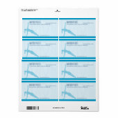 収束明細行ピラティス出荷ラベル ラベル (フルシート)