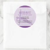 収束線パープルピラティス ラウンドシール (バッグ)