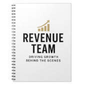 収益チーム – 成長を陰で推進 ノートブック (正面)