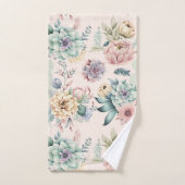 収着開花ソフト桃バスルーム用タオルセット バスタオルセット (ハンドタオル)