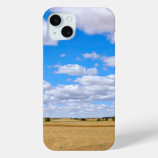 収穫された小麦の畑 Case-Mate iPhoneケース (裏面)