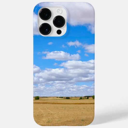 収穫された小麦の畑 Case-Mate iPhoneケース (裏面)