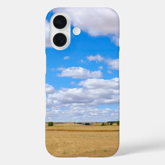 収穫された小麦の畑 Case-Mate iPhoneケース (裏面)