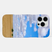収穫された小麦の畑  iPhoneケース (裏面横)