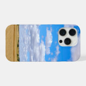 収穫された小麦の畑  iPhoneケース (裏面横)