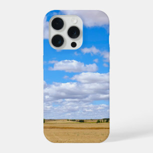 収穫された小麦の畑 iPhone 15 PROケース