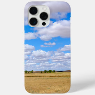 収穫された小麦畑 iPhone 15 PRO MAXケース