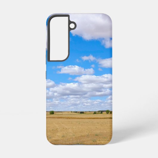 収穫された小麦畑 SAMSUNG GALAXYケース (裏面)