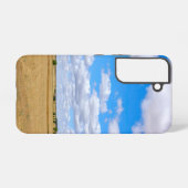 収穫された小麦畑 SAMSUNG GALAXYケース (裏面横)