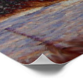 収穫された畑 ポスター (角)