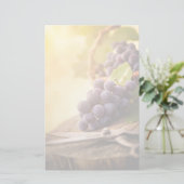 収穫したてのブドウ 便箋 (スタンド正面)