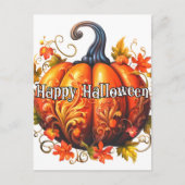 収穫したばかりの秋のカボチャ ポストカード (正面)