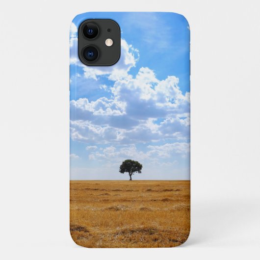 収穫した小麦畑の木 Case-Mate iPhoneケース (裏面)