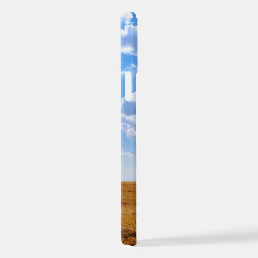 収穫した小麦畑の木 iPhoneケース (右側面)