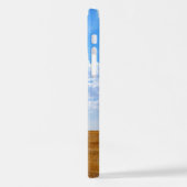 収穫した小麦畑の木 iPhoneケース (左側面)