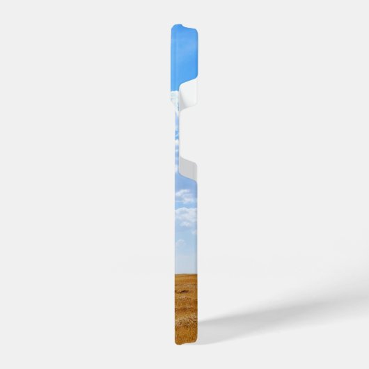 収穫した小麦畑の木 iPhoneケース (左側面)