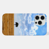 収穫した小麦畑の木 iPhoneケース (裏面横)