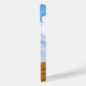 収穫した小麦畑の木 iPhoneケース (左側面)