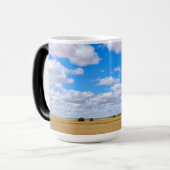 収穫した小麦畑 モーフィングマグカップ (正面左)