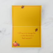 収穫のカスタム・カード シーズンカード (内部)