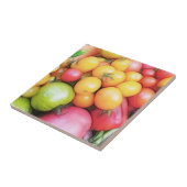 収穫のタイムのトマト! タイル (側面)