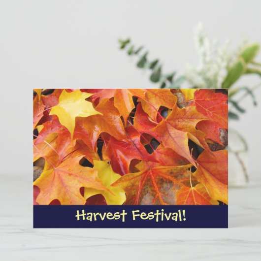 収穫のフェスティバル! 招待状のイベントの発表 案内状 (スタンド正面)