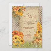 収穫の収集 招待状 (裏面)