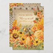 収穫の収集 招待状 (正面/裏面)