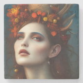 収穫の女神ファンタジー ストーンコースター (正面)