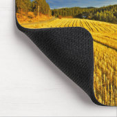 収穫の後の小麦畑 マウスパッド (コーナー)