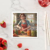 収穫の缶詰 スタンダードカクテルナプキン (インサイチュ)